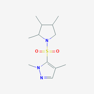 1,4-Dimethyl-5-(2,3,4-trimethylpyrrolidin-1-yl)sulfonylpyrazole