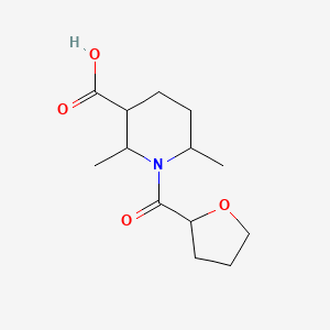 2,6-Dimethyl-1-(oxolane-2-carbonyl)piperidine-3-carboxylic acid