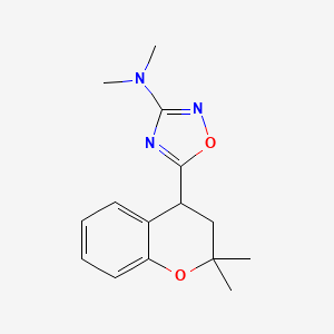 5-(2,2-dimethyl-3,4-dihydrochromen-4-yl)-N,N-dimethyl-1,2,4-oxadiazol-3-amine