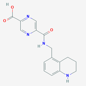 5-(1,2,3,4-Tetrahydroquinolin-5-ylmethylcarbamoyl)pyrazine-2-carboxylic acid