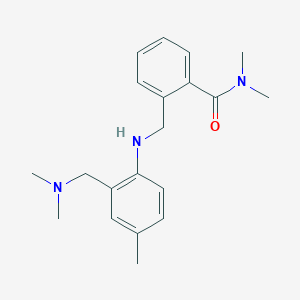 2-[[2-[(dimethylamino)methyl]-4-methylanilino]methyl]-N,N-dimethylbenzamide