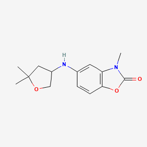 5-[(5,5-Dimethyloxolan-3-yl)amino]-3-methyl-1,3-benzoxazol-2-one