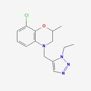 8-Chloro-4-[(3-ethyltriazol-4-yl)methyl]-2-methyl-2,3-dihydro-1,4-benzoxazine