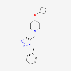 1-[(3-Benzyltriazol-4-yl)methyl]-4-cyclobutyloxypiperidine