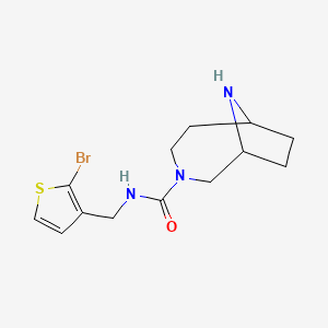 N-[(2-bromothiophen-3-yl)methyl]-3,9-diazabicyclo[4.2.1]nonane-3-carboxamide