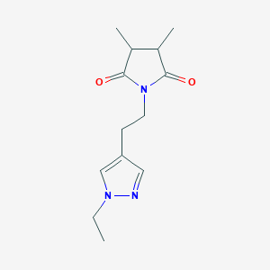 1-[2-(1-Ethylpyrazol-4-yl)ethyl]-3,4-dimethylpyrrolidine-2,5-dione