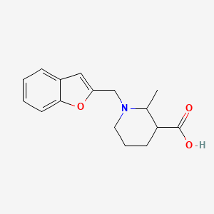 1-(1-Benzofuran-2-ylmethyl)-2-methylpiperidine-3-carboxylic acid