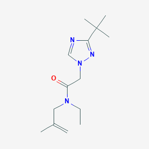 2-(3-tert-butyl-1,2,4-triazol-1-yl)-N-ethyl-N-(2-methylprop-2-enyl)acetamide