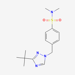 4-[(3-tert-butyl-1,2,4-triazol-1-yl)methyl]-N,N-dimethylbenzenesulfonamide