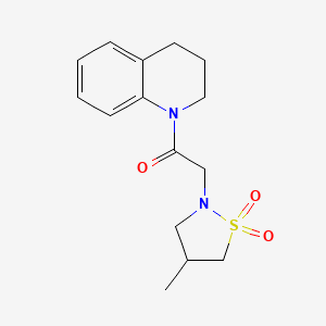 1-(3,4-dihydro-2H-quinolin-1-yl)-2-(4-methyl-1,1-dioxo-1,2-thiazolidin-2-yl)ethanone