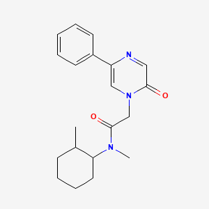 N-methyl-N-(2-methylcyclohexyl)-2-(2-oxo-5-phenylpyrazin-1-yl)acetamide