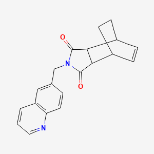 4-(Quinolin-6-ylmethyl)-4-azatricyclo[5.2.2.02,6]undec-8-ene-3,5-dione