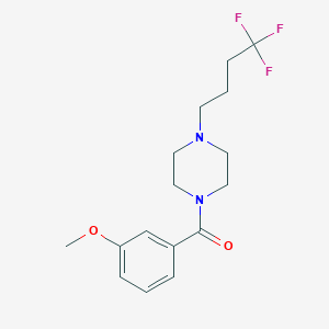 (3-Methoxyphenyl)-[4-(4,4,4-trifluorobutyl)piperazin-1-yl]methanone