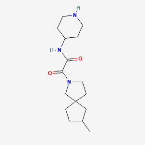 2-(8-methyl-2-azaspiro[4.4]nonan-2-yl)-2-oxo-N-piperidin-4-ylacetamide