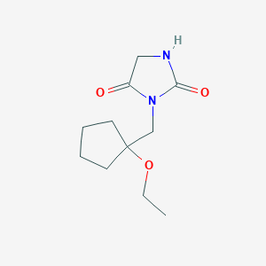 3-[(1-Ethoxycyclopentyl)methyl]imidazolidine-2,4-dione