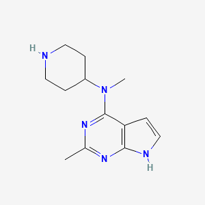 N,2-dimethyl-N-piperidin-4-yl-7H-pyrrolo[2,3-d]pyrimidin-4-amine