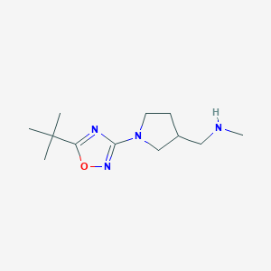 1-[1-(5-tert-butyl-1,2,4-oxadiazol-3-yl)pyrrolidin-3-yl]-N-methylmethanamine