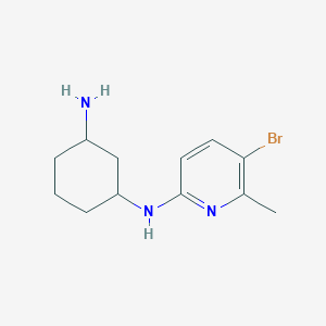 1-N-(5-bromo-6-methylpyridin-2-yl)cyclohexane-1,3-diamine