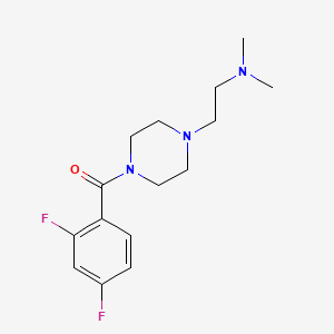 (2,4-Difluorophenyl)-[4-[2-(dimethylamino)ethyl]piperazin-1-yl]methanone