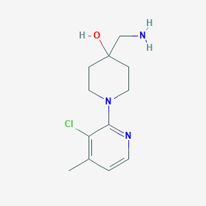 4-(Aminomethyl)-1-(3-chloro-4-methylpyridin-2-yl)piperidin-4-ol