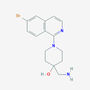 4-(Aminomethyl)-1-(6-bromoisoquinolin-1-yl)piperidin-4-ol