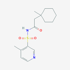 2-(1-methylcyclohexyl)-N-(4-methylpyridin-3-yl)sulfonylacetamide