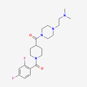 [1-(2,4-Difluorobenzoyl)piperidin-4-yl]-[4-[2-(dimethylamino)ethyl]piperazin-1-yl]methanone