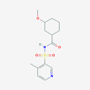 3-methoxy-N-(4-methylpyridin-3-yl)sulfonylcyclohexane-1-carboxamide