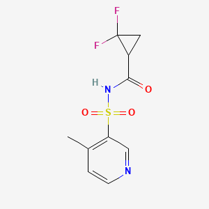 2,2-difluoro-N-(4-methylpyridin-3-yl)sulfonylcyclopropane-1-carboxamide