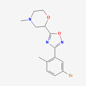 2-[3-(5-Bromo-2-methylphenyl)-1,2,4-oxadiazol-5-yl]-4-methylmorpholine