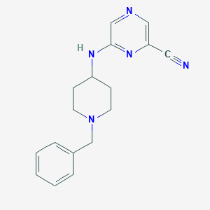 6-[(1-Benzylpiperidin-4-yl)amino]pyrazine-2-carbonitrile