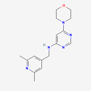 N-[(2,6-dimethylpyridin-4-yl)methyl]-6-morpholin-4-ylpyrimidin-4-amine