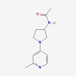 N-[1-(2-methylpyridin-4-yl)pyrrolidin-3-yl]acetamide