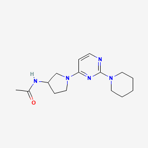 N-[1-(2-piperidin-1-ylpyrimidin-4-yl)pyrrolidin-3-yl]acetamide