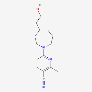 6-[4-(2-Hydroxyethyl)azepan-1-yl]-2-methylpyridine-3-carbonitrile