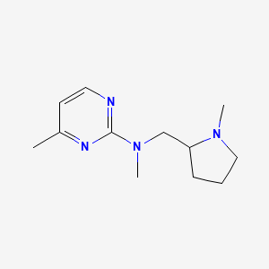 N,4-dimethyl-N-[(1-methylpyrrolidin-2-yl)methyl]pyrimidin-2-amine