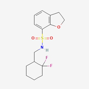 N-[(2,2-difluorocyclohexyl)methyl]-2,3-dihydro-1-benzofuran-7-sulfonamide