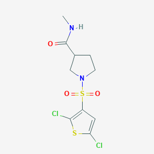 1-(2,5-dichlorothiophen-3-yl)sulfonyl-N-methylpyrrolidine-3-carboxamide