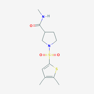 1-(4,5-dimethylthiophen-2-yl)sulfonyl-N-methylpyrrolidine-3-carboxamide