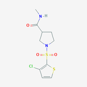 1-(3-chlorothiophen-2-yl)sulfonyl-N-methylpyrrolidine-3-carboxamide