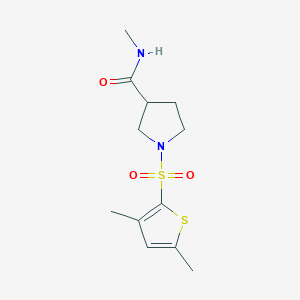 1-(3,5-dimethylthiophen-2-yl)sulfonyl-N-methylpyrrolidine-3-carboxamide