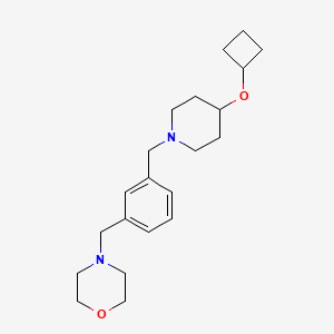 4-[[3-[(4-Cyclobutyloxypiperidin-1-yl)methyl]phenyl]methyl]morpholine