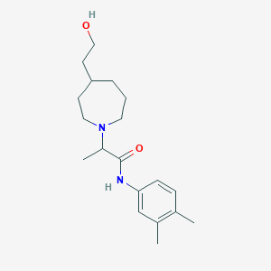 N-(3,4-dimethylphenyl)-2-[4-(2-hydroxyethyl)azepan-1-yl]propanamide