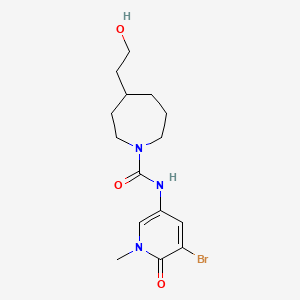 N-(5-bromo-1-methyl-6-oxopyridin-3-yl)-4-(2-hydroxyethyl)azepane-1-carboxamide