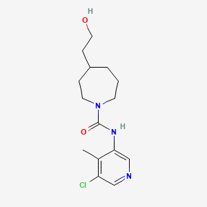 N-(5-chloro-4-methylpyridin-3-yl)-4-(2-hydroxyethyl)azepane-1-carboxamide