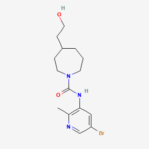 N-(5-bromo-2-methylpyridin-3-yl)-4-(2-hydroxyethyl)azepane-1-carboxamide