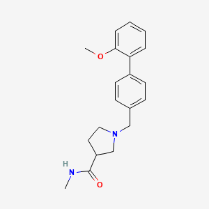 1-[[4-(2-methoxyphenyl)phenyl]methyl]-N-methylpyrrolidine-3-carboxamide