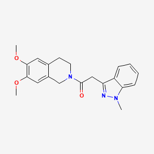 1-(6,7-dimethoxy-3,4-dihydro-1H-isoquinolin-2-yl)-2-(1-methylindazol-3-yl)ethanone