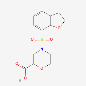 4-(2,3-Dihydro-1-benzofuran-7-ylsulfonyl)morpholine-2-carboxylic acid