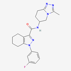 1-(3-fluorophenyl)-N-(3-methyl-5,6,7,8-tetrahydro-[1,2,4]triazolo[4,3-a]pyridin-6-yl)-4,5,6,7-tetrahydroindazole-3-carboxamide